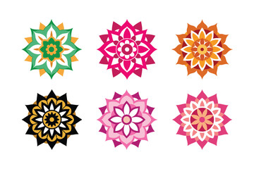Mandala color art vector illustration 5
