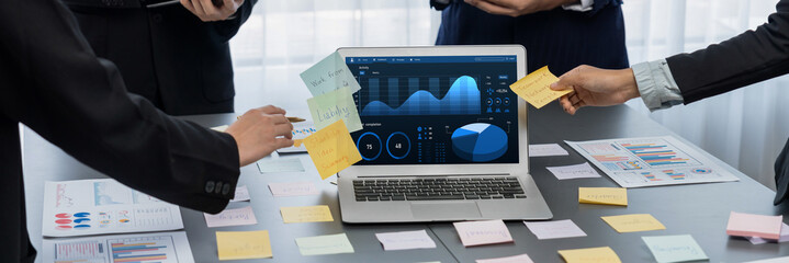 Business data dashboard provide brisk business intelligence analytic for marketing strategy planning