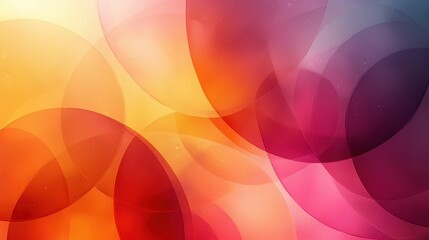 Obraz premium Abstract colorful design with overlapping shapes and gradients.