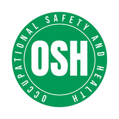 OSH occupational safety and health symbol icon	