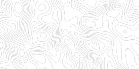 Topographic map background geographic line map with seamless ornament design. The black on white contours vector topography stylized height of the lines map.