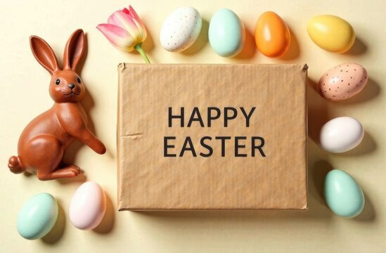 easter eggs and bunny - Powered by Adobe