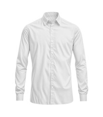 Fototapeta premium An image of an White Dress Shirt isolated on a white background