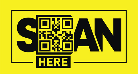 Naklejka premium Scan QR code icon. Digital scanning qr code. QR code scan for smartphone. QR code for payment. Scan QR code symbol