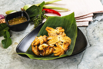 Delicous Grilled octopus with sauce