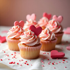 cupcake with heart