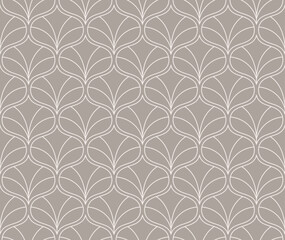 Abstract vector art seamless pattern. Vintage victorian background. Geometric retro illustration.