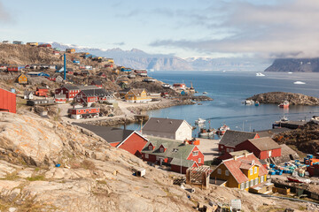 Uummannaq harbor, Greenland.