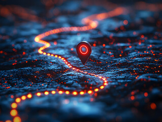 
GPS tracking pulsing signal. A vehicle transmitting gps signal. Searching car location
