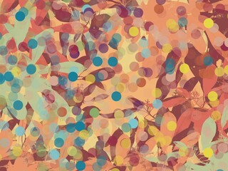 Beautiful artistic decorative background wallpaper colorful multicolor abstract illustration 