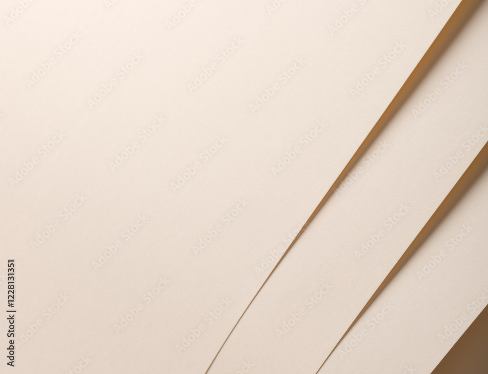 Aufkleber Beige paper background with a smooth, matte texture, exuding a calming and understated elegance. The monochrome surface is refined and versatile, offering a timeless and natural aesthetic. With a soft