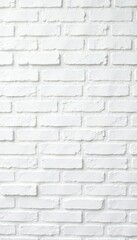 Fototapeta premium Clean, bright white brick wall, smooth surface, regular pattern , pattern, macro, surface