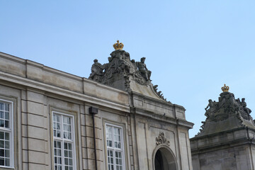 Obraz premium a large beautiful historical building with wonderful domes in Copenhagen