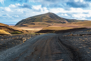 Fascinating autumn Katla Geopark on the island of Iceland