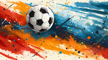 colored background animation with football theme