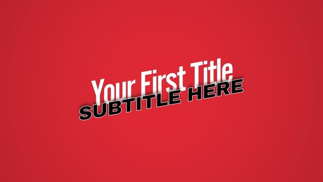 Modern Punchy Slanted Text Intro Reveal