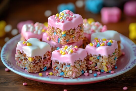Creative Rice Krispie Treats: Colorful Cereal, Fun Shapes, Whimsical Snacks
