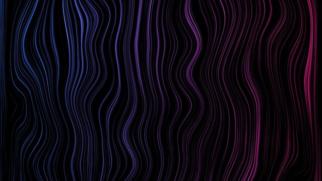 Modern Colorful Wavy Lines Looping Background