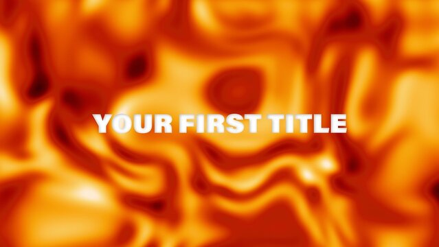 Modern Molten Lava Abstract Title Intro & Logo Reveal