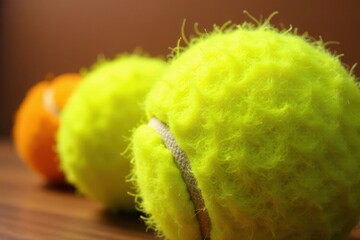 Close-up macro felt tennis ball texture Seamless looped surface , fabric, design