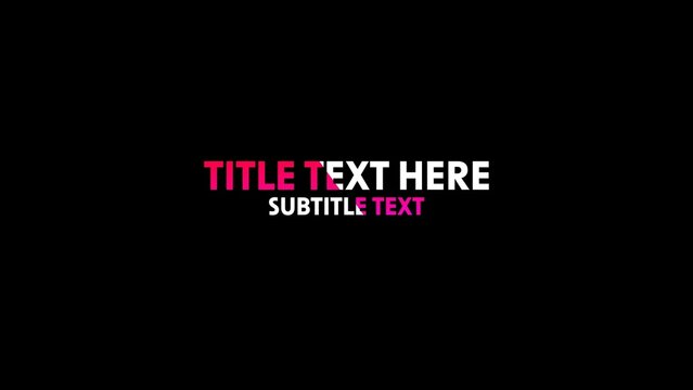 Modern Gradient Clean Lower Third Title