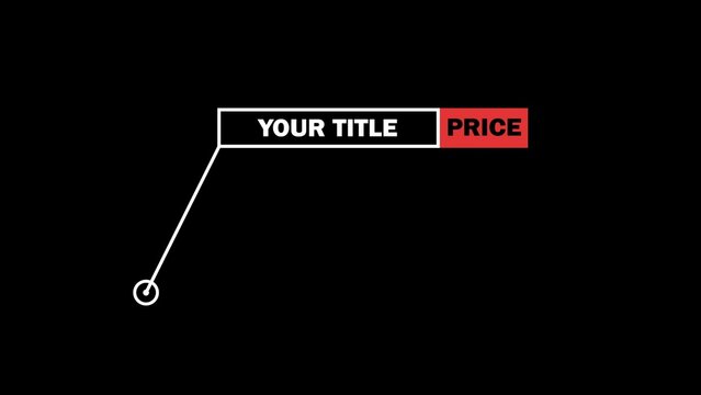 Modern Clean Squared Pop Up Title