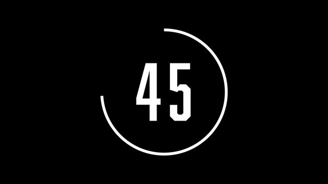 Stopwatch Animated Countdown Infographic