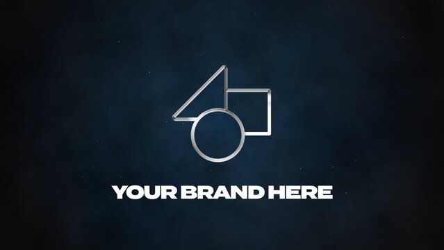 Metalic Shiny Logo Reveal on Foggy Background