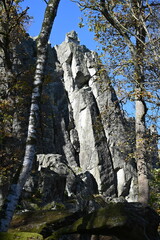Steinwand in der Rhoen