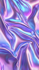 Obraz premium Colorful iridescent fabric creating a visually striking and textured surface in soft light