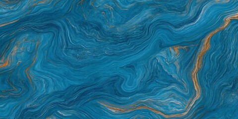 Obraz premium Abstract blue marble texture with gold veins