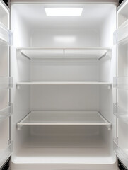 Empty refrigerator frame