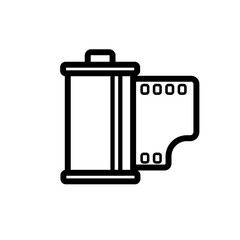 roll of photographic film - vector icon