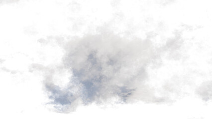 Aerial view of sprawling cumulus clouds over land, scattered lights at night, weather map background, meteorological study