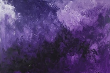 Obraz premium Vibrant abstract painting showcasing shades of purple and black against a textured background