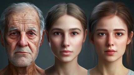 The Passage of Time: A Visual Representation of Aging