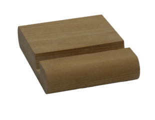 wood phone holder