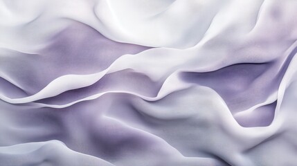Obraz premium Draped Lavender and White Sheer Fabric Texture