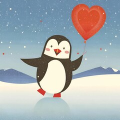 Penguin Polar valentine - 1