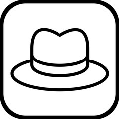 Sun hat Icon Style