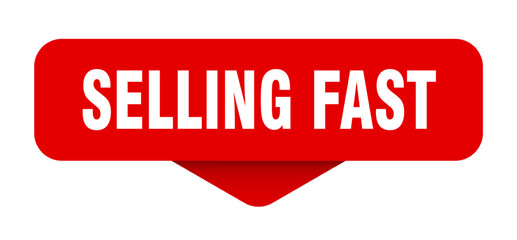 selling fast sticker. selling fast sign on transparent background