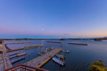 Obraz premium 日本三景松島の夕暮れ（宮城県宮城郡松島町）