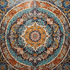 Fototapeta premium Bohemian Moroccan Mosaic Intricate colorful