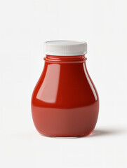 Classic red condiment bottle ready for use in various dishes and meals at home or gatherings