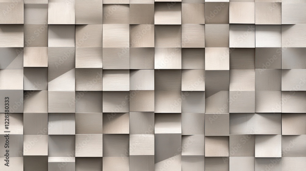 Poster abstract beige square pattern wall texture