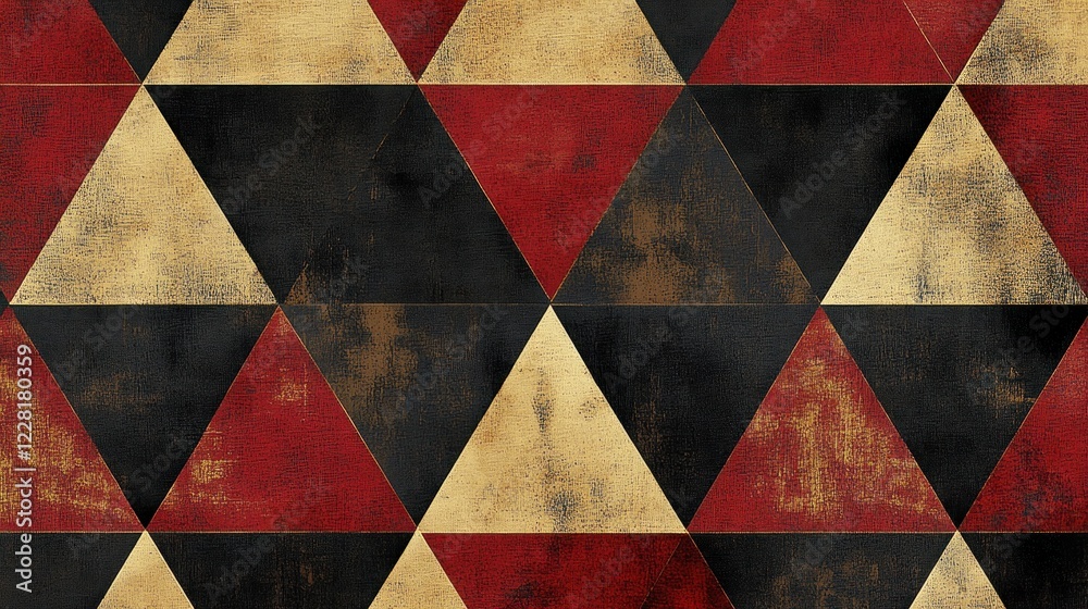 Aufkleber Abstract Geometric Triangular Pattern Design
