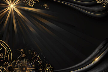 Luxury Black and Gold Geometric Pattern with Metallic Accents and Elegant Textured Design for Modern Art Deco Interior and Stylish Abstract Backgrounds