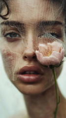 Close Up Woman Portrait 