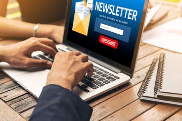 newsletter signup page on computer for customer to subscribe snugly newsletter update information to subscriber