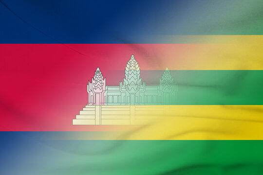 Cambodia and Togo political flag international relations TGO BTN